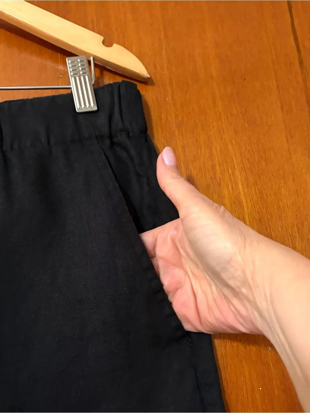 Quince Men’s 100% European Linen Pants Black